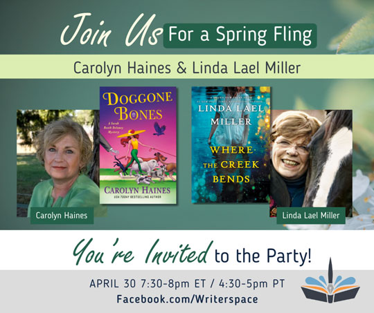 A date with technology on Wednesday evening.  Join us for a light evening of fun and giveaways and chitchat. On ZOOM! Shoutout to <a href="/Writerspace/">Writerspace</a> for hosting Spring Fling! facebook.com/Writerspace