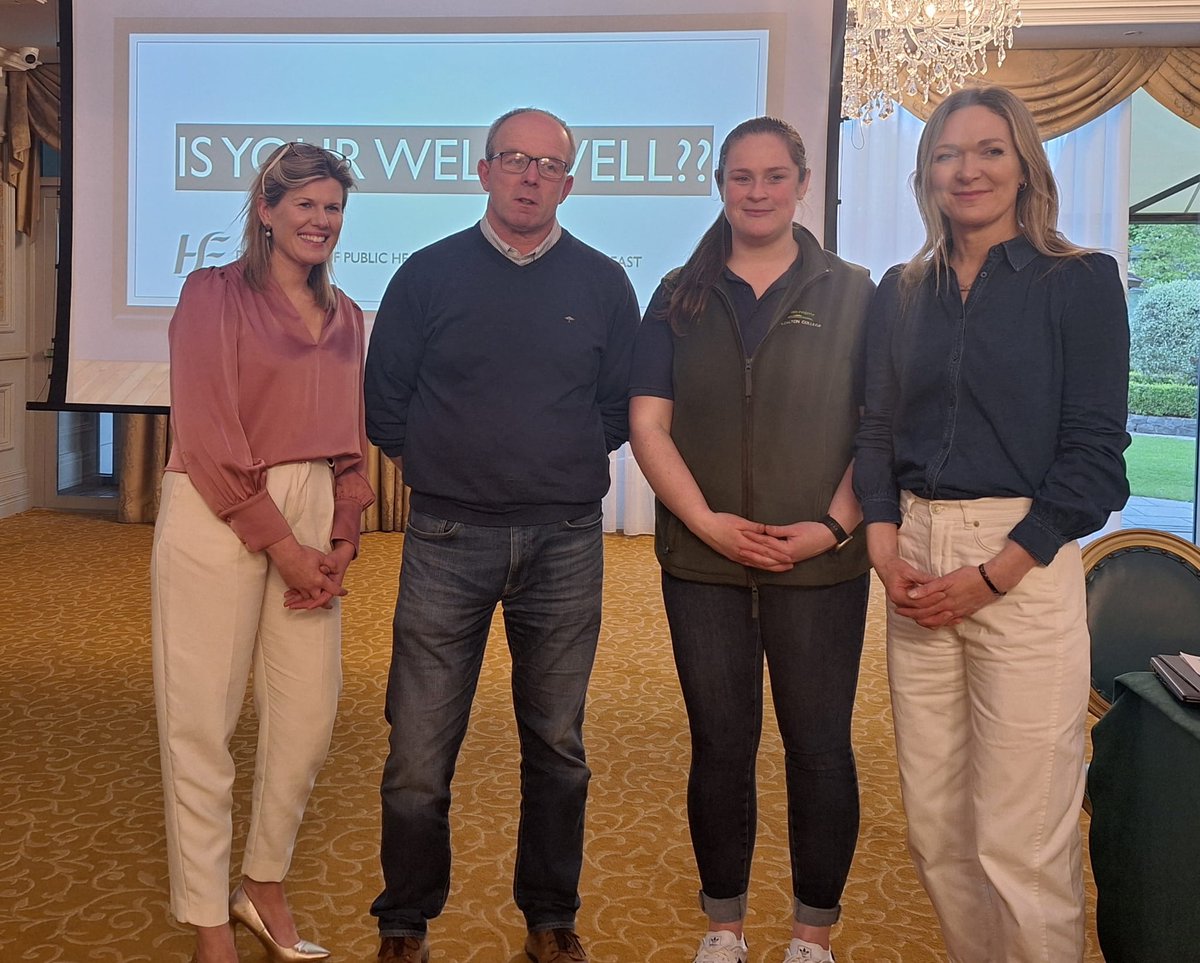 Great to have Aibhlinn and Laura from <a href="/HSELive/">HSE Ireland</a> in as guest speakers at tonight's Kilkenny <a href="/IFAmedia/">Irish Farmers' Association</a> Exec. Spoke about their campaign "Is your well, well?" and the importance of having your well tested <a href="/PaulOBrien2020/">Paul O'Brien</a> <a href="/BrendanHickey20/">Brendan Hickey</a> <a href="/billokeeffe/">Bill O Keeffe 🐄</a> <a href="/eprmooney/">Eamon mooney</a> <a href="/eamon_sheehan/">Eamon Sheehan 🐄</a>