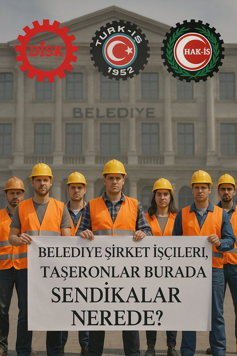 <a href="/tlnozr44/">Tülin Özer</a> Belediye şirket işçileri kamu hizmeti vermesine rağmen şirketler ve sarı sendikalar tarafından sömürülmektedirler. Eşit işe eşit ücret ve haklar gerçek kadro haktır artık verilmelidir.