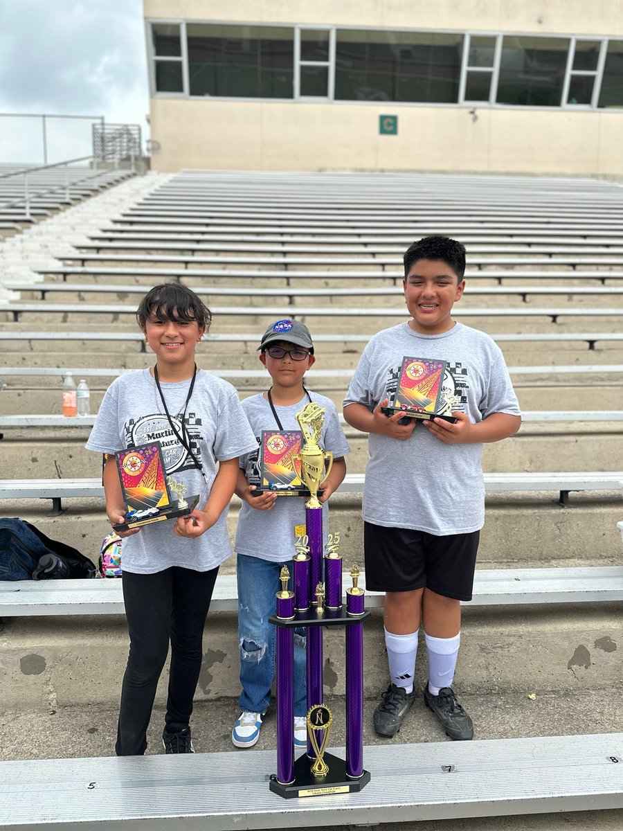 Cindy Gibson (@cgibson236) on Twitter photo We are so excited to share that our Martin Engineers Solar Cars team came home with 1st Place as Grand Champions! Way to go, Engineers!
A huge thank you to our amazing club sponsors, Ms. Segovia (STEM teacher) & Mrs. Jacobsen (Art Teacher). <a href="/NISDmartin/">Jim G. Martin ES</a>
🚂💙❤️🏆 We are so excited to share that our Martin Engineers Solar Cars team came home with 1st Place as Grand Champions! Way to go, Engineers!
A huge thank you to our amazing club sponsors, Ms. Segovia (STEM teacher) & Mrs. Jacobsen (Art Teacher). <a href="/NISDmartin/">Jim G. Martin ES</a>
🚂💙❤️🏆