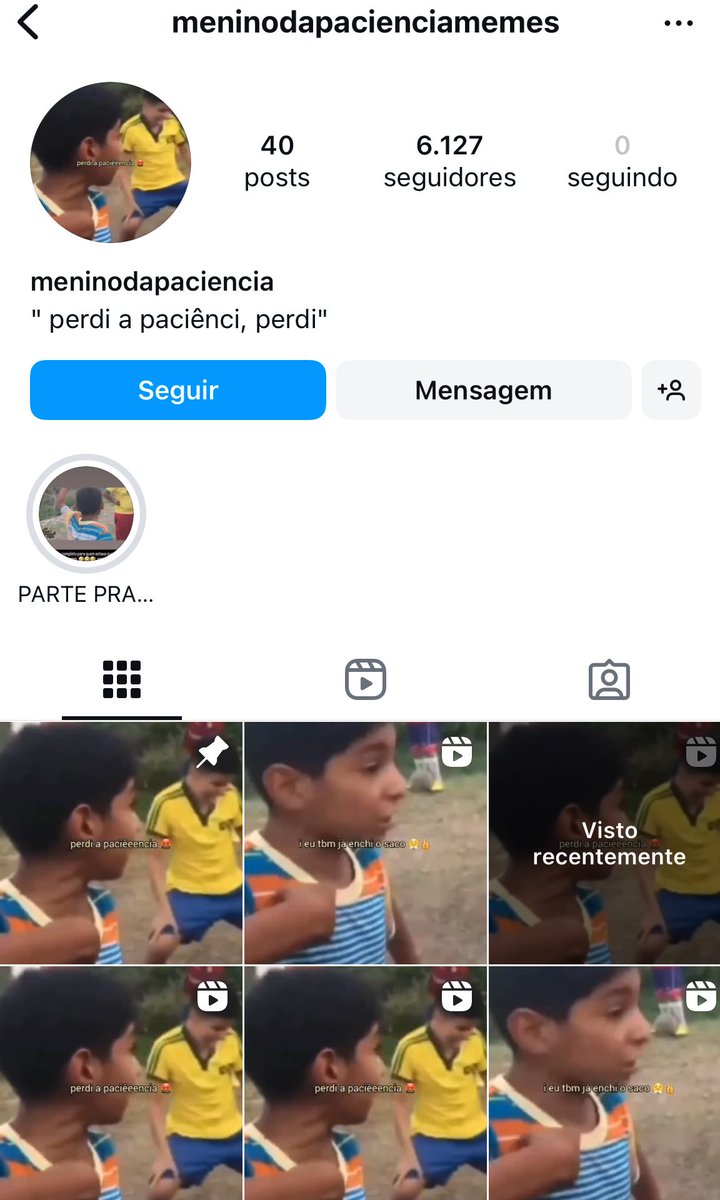 Gente, achava que eu amava esse vídeo, mas percebi que o dono dessa página ama mais que eu 😢