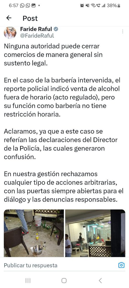 Ante la #indignación provocada por las declaraciones del Director de la <a href="/PoliciaRD/">Policía Nacional República Dominicana</a> <a href="/generalramongp/">Mayor General Ramón Antonio Guzmán Peralta</a> la ministra de <a href="/MinInteriorRD/">Ministerio de Interior y Policía RD</a> <a href="/FarideRaful/">Faride Raful</a> intenta calmar la crisis con gestos superficiales. 
#improvisación #descrédito #manipulación ¡Conoce más aquí!
👇
disrupcioninformativard.com