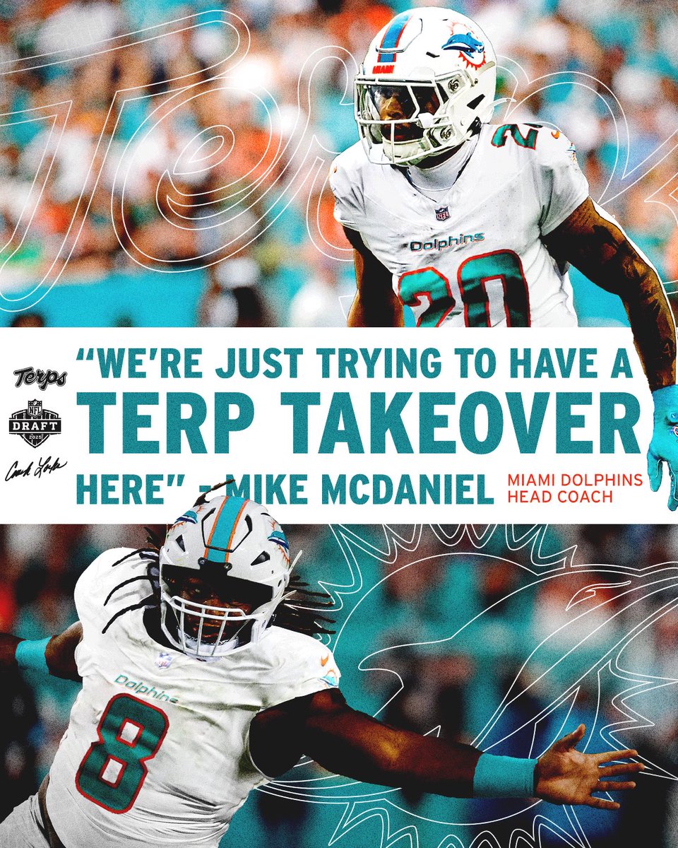 TerpsFootball's tweet photo. We’re so here for a Terp Takeover 🍿

🎥 @MiamiDolphins https://t.co/hzkJcEESsO