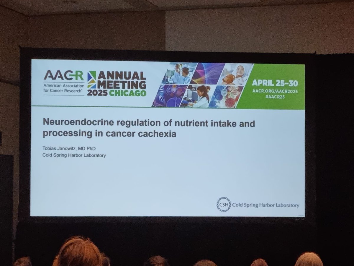 Cancer Grand Challenges (@cancergrand) on Twitter photo Today at #AACR2025 Tobias Janowitz (<a href="/JanowitzTobias/">Tobias Janowitz</a> <a href="/CSHL/">Cold Spring Harbor Laboratory</a>) - co-team lead of #CancerGrandChallenges team CANCAN - gave an exciting overview of his pioneering work linking neuroendocrine and tumour-derived signals to neuropsychiatric symptoms in cancer-associated cachexia. Today at #AACR2025 Tobias Janowitz (<a href="/JanowitzTobias/">Tobias Janowitz</a> <a href="/CSHL/">Cold Spring Harbor Laboratory</a>) - co-team lead of #CancerGrandChallenges team CANCAN - gave an exciting overview of his pioneering work linking neuroendocrine and tumour-derived signals to neuropsychiatric symptoms in cancer-associated cachexia.