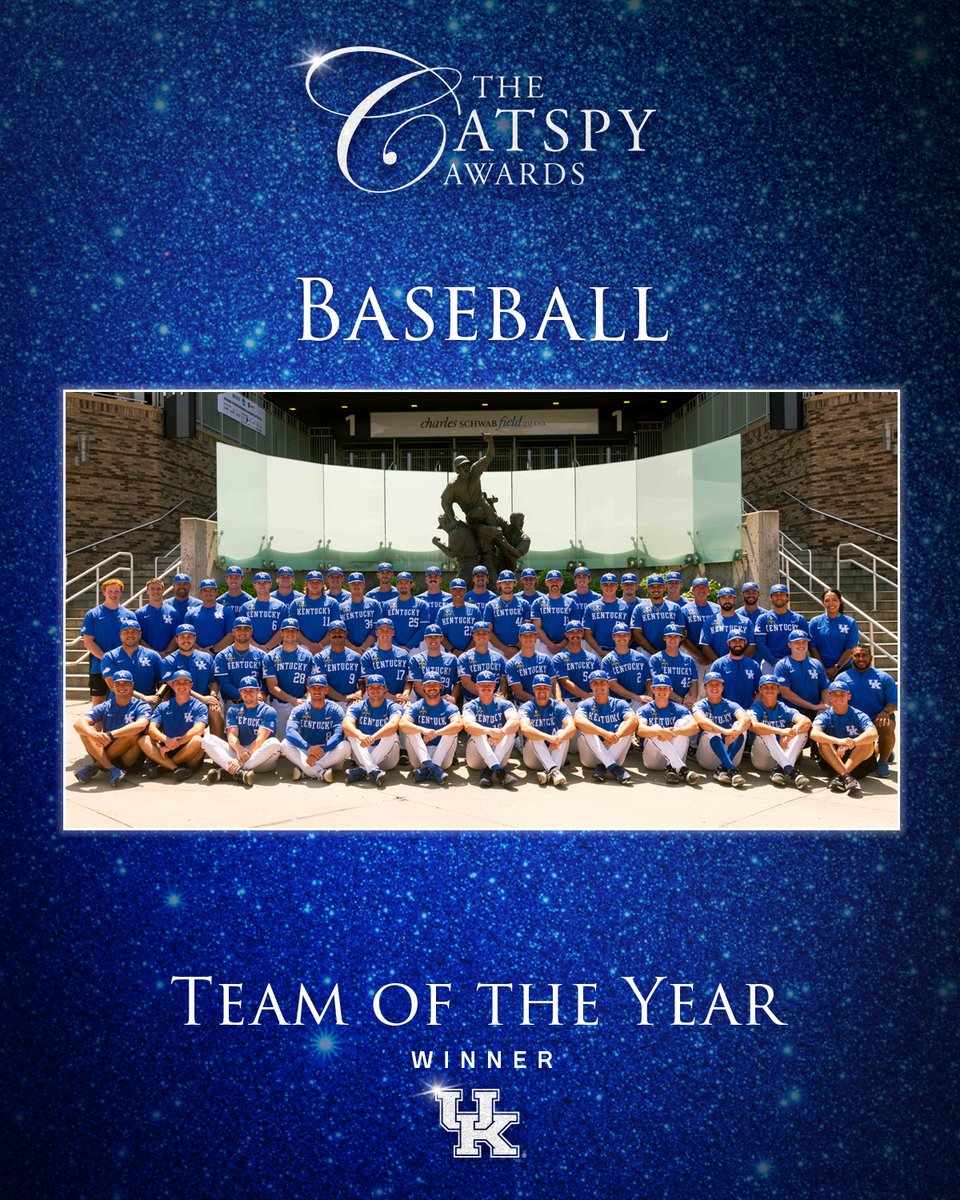 Winner of the Team of the Year Award is <a href="/UKBaseball/">Kentucky Baseball</a> #CATSPYs.