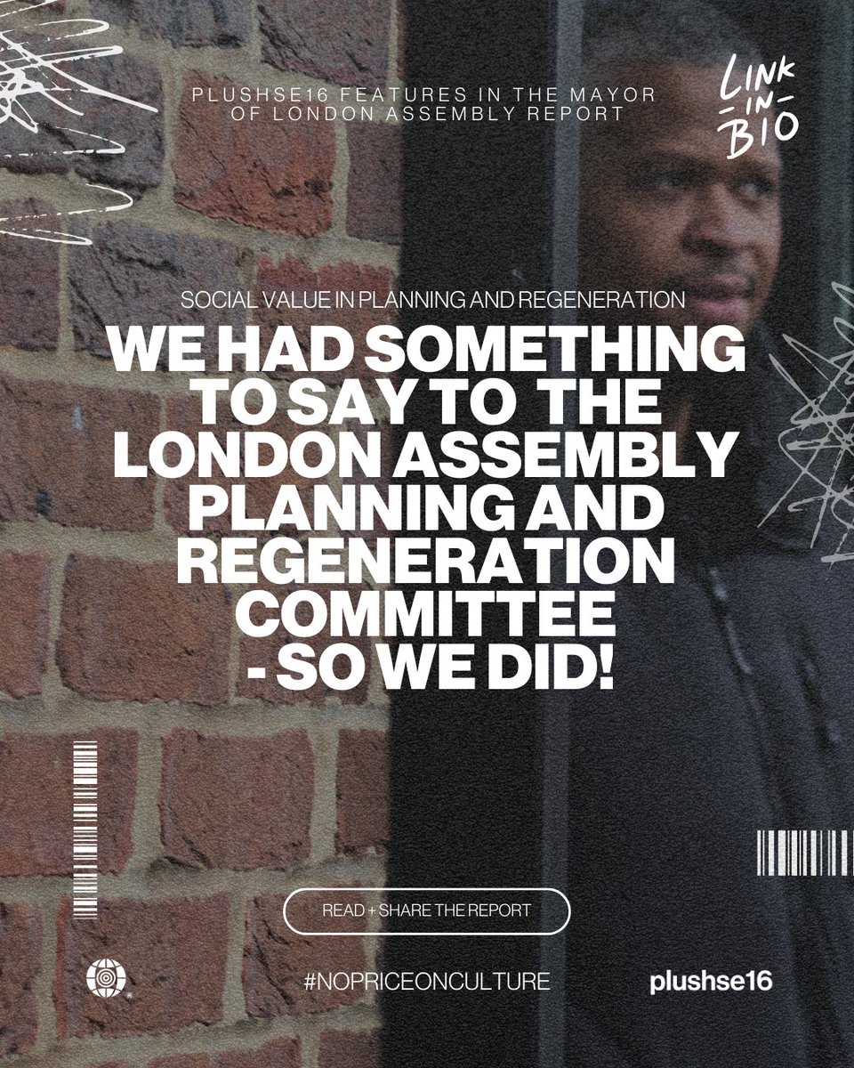 PLUSH SE16 (@plushse16) on Twitter photo 💥 We made it into the Mayor of London's new report on Social Value in Planning and Regeneration!
Our fight to protect <a href="/PlushSe16/">PLUSH SE16</a> goes beyond our stomping ground!
📚 Read the full report via our bio link!
linktr.ee/_plush
#NoPriceOnCulture #SocialValue #JusticeForPlush 💥 We made it into the Mayor of London's new report on Social Value in Planning and Regeneration!
Our fight to protect <a href="/PlushSe16/">PLUSH SE16</a> goes beyond our stomping ground!
📚 Read the full report via our bio link!
linktr.ee/_plush
#NoPriceOnCulture #SocialValue #JusticeForPlush