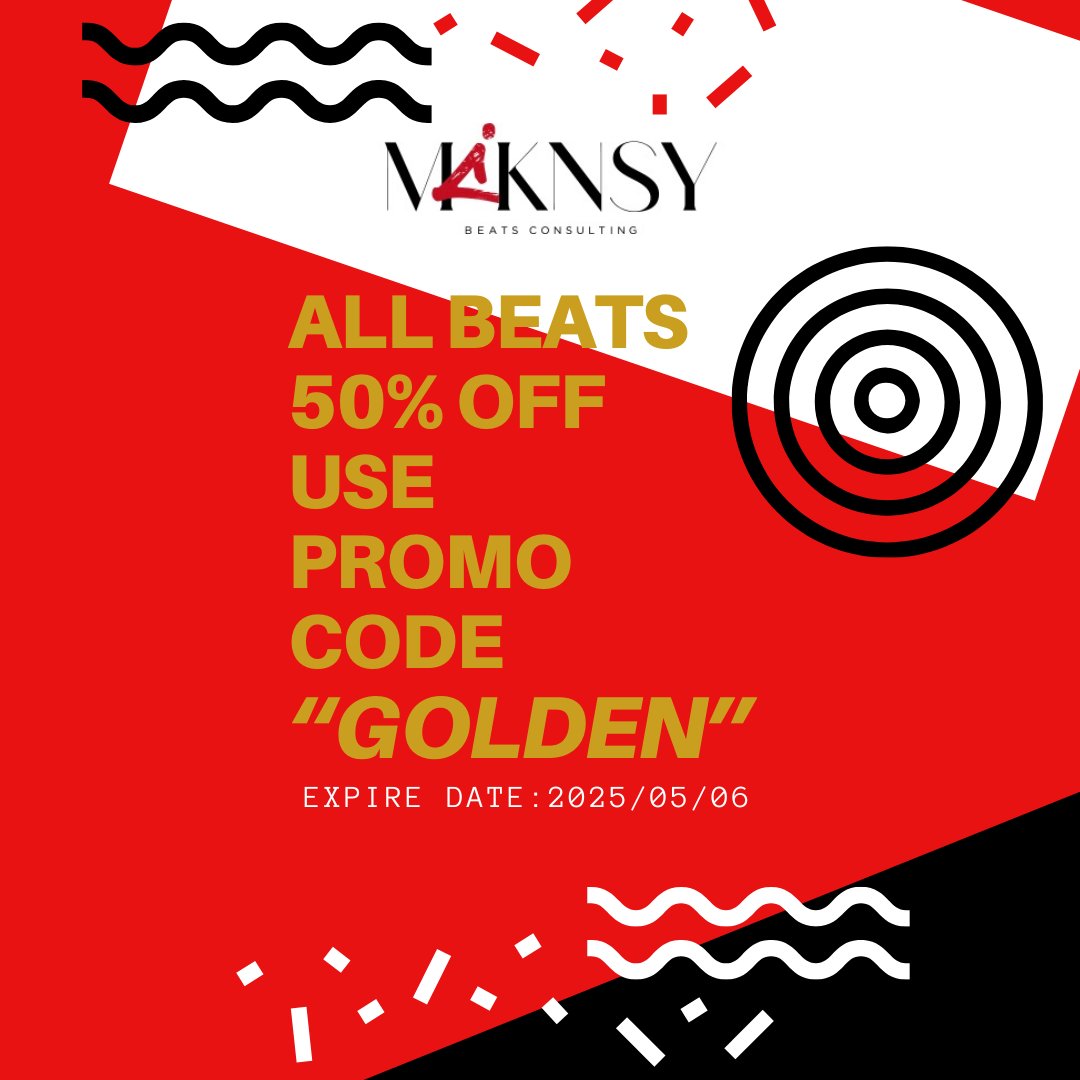 MCKNSY_TOKYO's tweet image. ＼GWセール開催中🔊／
🏆全てのビートが50% OFF🏆

1️⃣ストアにアクセス: beatstars.com/mcknsy/tracks
2️⃣チェックアウト時にプロモコード: “GOLDEN” を入力
⏰5/6（火)まで

#typebeat #タイプビート #BeatStars #GWセール