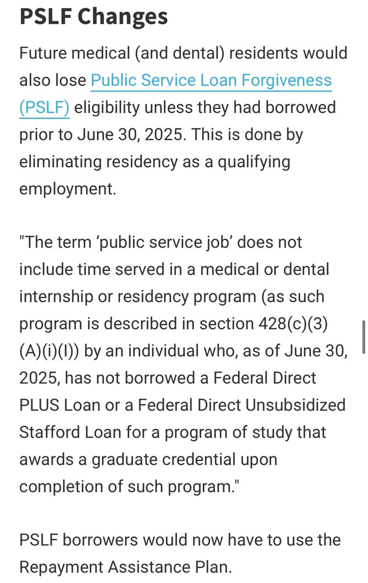 It’s not set in stone, but it is a concrete idea that’ll affect our future physicians who become federal student loan borrowers starting this July.

Current borrowers unaffected.

But if this happens, it’ll have a huge impact on med students’ career decisions.

Credit