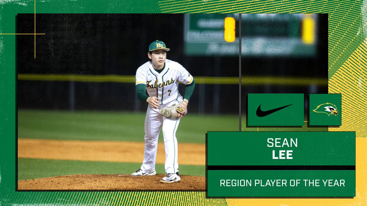 Congratulations to Ben Lippen Varsity Baseball player Sean Lee on being named Region Player of the Year!