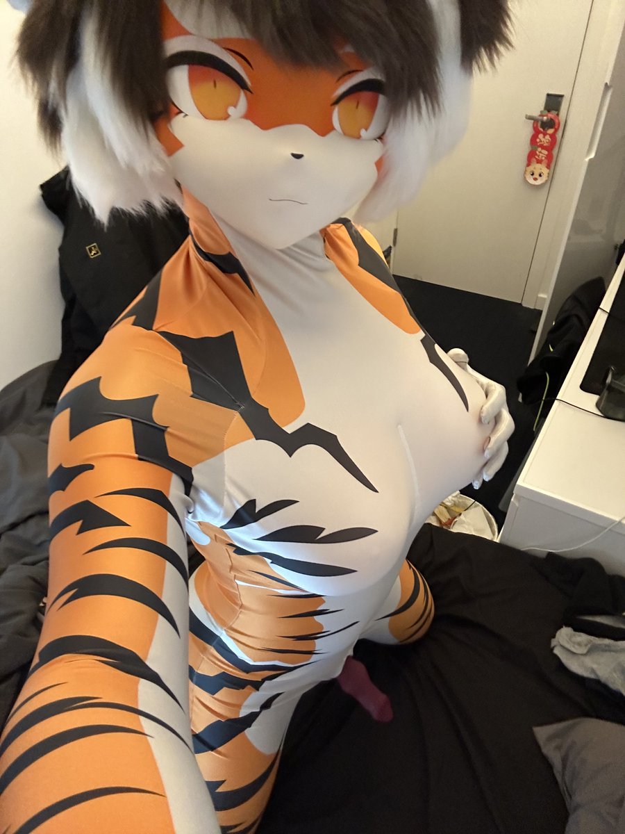 This tiger suit is not letting me sleep peacefully…

#kigurumi 
#着ぐるみ 
#ARKNIGHTS 
#waai_fu