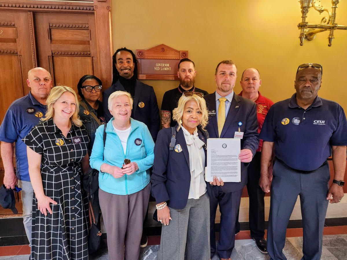 Connecticut must protect working people from Trump's anti-worker policies. That's why Executive Board members of the Connecticut AFL-CIO delivered a letter, signed by every member, to Gov. Lamont this afternoon urging him to support unemployment insurance for striking workers.