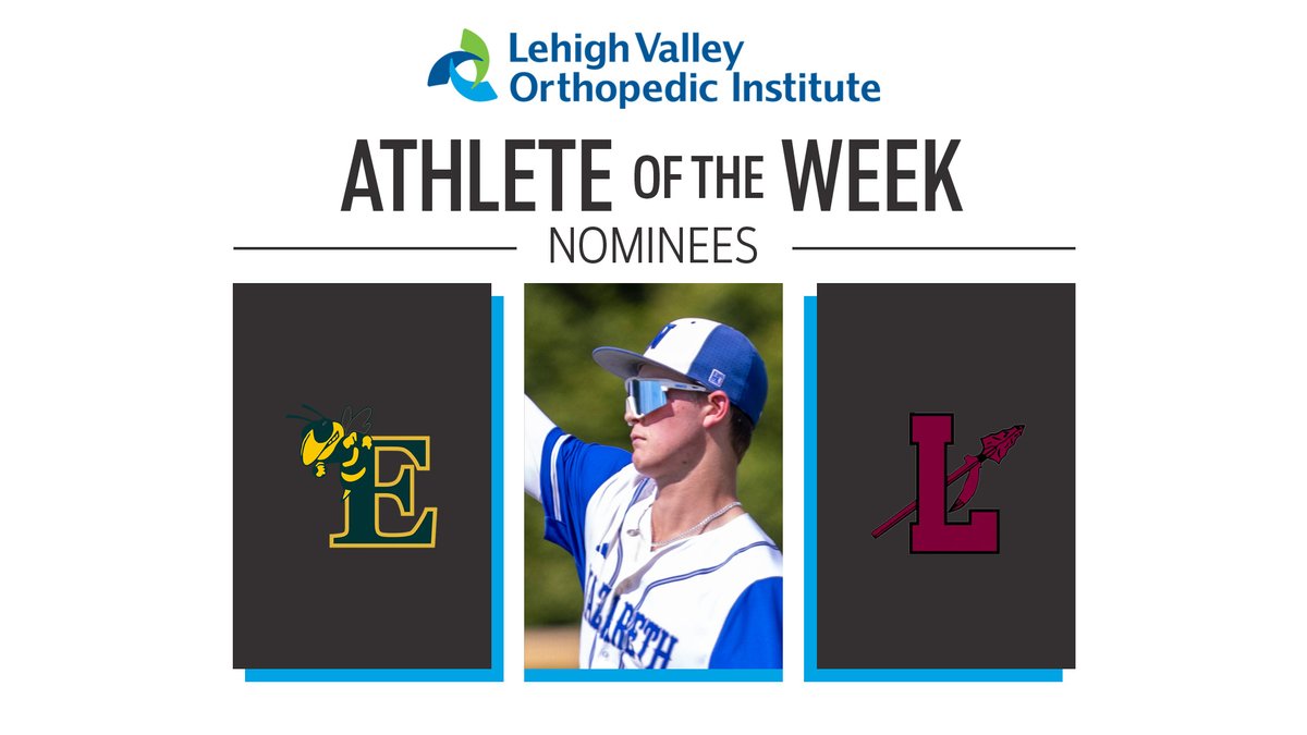 The Morning Call (@mcall) on Twitter photo ATHLETE OF THE WEEK
Time to vote for this week's boys nominees! #LVHNaotw #lvvarsity
➡️ <a href="/AaronF2025/">Aaron Fleetwood</a> <a href="/_EHSAthletics/">EHS Athletics</a> <a href="/_EHSBaseball/">EHS Baseball</a>
➡️ <a href="/ChaseKilareski1/">Chase Kilareski</a> <a href="/NAHSBlueEagles/">Nazareth Athletics</a> <a href="/Nazo_Baseball/">Nazareth Baseball</a>
➡️ Joseph Roth, <a href="/LASDAthletics/">Lehighton Athletics</a> track
<a href="/LVHN/">Lehigh Valley Health Network</a> @LVHNSports
mcall.com/2025/04/28/ath… ATHLETE OF THE WEEK
Time to vote for this week's boys nominees! #LVHNaotw #lvvarsity
➡️ <a href="/AaronF2025/">Aaron Fleetwood</a> <a href="/_EHSAthletics/">EHS Athletics</a> <a href="/_EHSBaseball/">EHS Baseball</a>
➡️ <a href="/ChaseKilareski1/">Chase Kilareski</a> <a href="/NAHSBlueEagles/">Nazareth Athletics</a> <a href="/Nazo_Baseball/">Nazareth Baseball</a>
➡️ Joseph Roth, <a href="/LASDAthletics/">Lehighton Athletics</a> track
<a href="/LVHN/">Lehigh Valley Health Network</a> @LVHNSports
mcall.com/2025/04/28/ath…