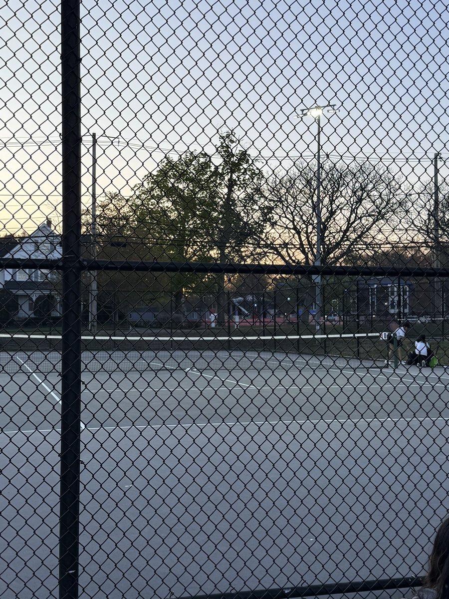 Under the lights now.