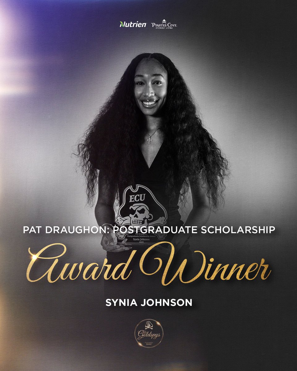 East Carolina Pirates (@ecuathletics) on Twitter photo Congratulations to <a href="/ECUWBB/">East Carolina Women’s Basketball</a>'s Synia Johnson on earning the Pat Draughon Postgraduate Scholarship Award Congratulations to <a href="/ECUWBB/">East Carolina Women’s Basketball</a>'s Synia Johnson on earning the Pat Draughon Postgraduate Scholarship Award