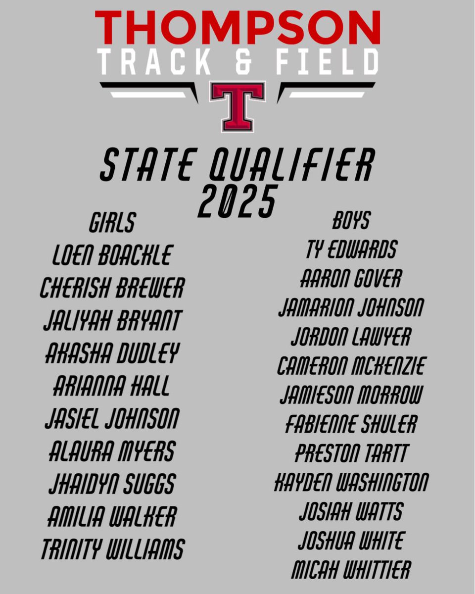 Congratulations to all our additional qualifiers for the 2025 Outdoor Track and Field State Championships who punched their ticket for this upcoming weekend! Go Warriors!