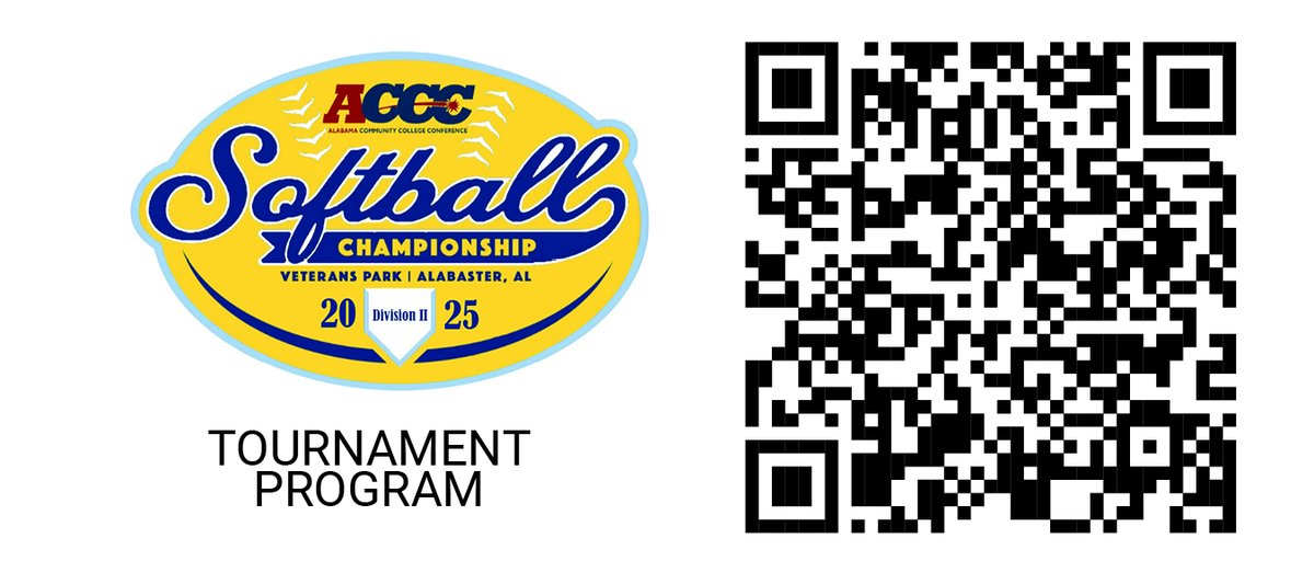 ACCC (@acccathletics) on Twitter photo For your free <a href="/acccathletics/">ACCC</a> Division II Softball Tournament program, please scan the QR code 👇. For your free <a href="/acccathletics/">ACCC</a> Division II Softball Tournament program, please scan the QR code 👇.