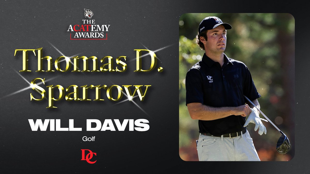 Davidson Athletics (@davidsonwildcat) on Twitter photo ๐โ๐๐๐ธ๐ ๐ป. ๐โ๐ธโโ๐๐ ๐ธ๐๐ธโ๐ป
This recognizes a male athlete who embodies the Davidson spirit, and that is โฆ Will Davis of Wildcat Golf!
Will is a 3-time All A-10 pick, who just helped the โCats secure their 5th A-10 title and another bid to the NCAA Tournament! ๐โ๐๐๐ธ๐ ๐ป. ๐โ๐ธโโ๐๐ ๐ธ๐๐ธโ๐ป
This recognizes a male athlete who embodies the Davidson spirit, and that is โฆ Will Davis of Wildcat Golf!
Will is a 3-time All A-10 pick, who just helped the โCats secure their 5th A-10 title and another bid to the NCAA Tournament!