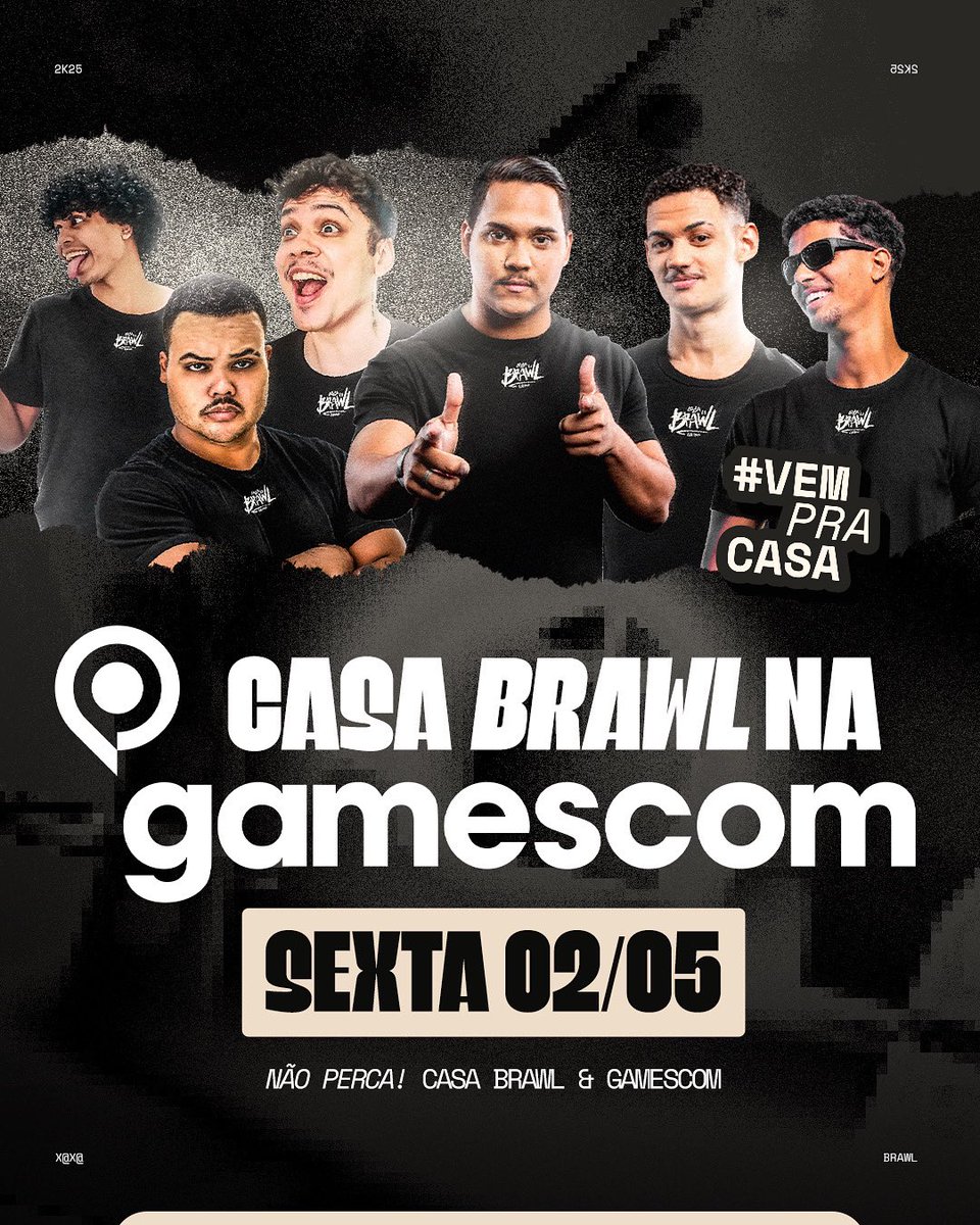 CASA BRAWL NA <a href="/gamescomlatam/">gamescomlatam</a>!! 🏠

Pode vir que nessa Sexta-feira (02/05) a gente vai estar em casa na versão latina do maior evento de games do MUNDO 🌎

quem daqui eu encontro lá? 😈