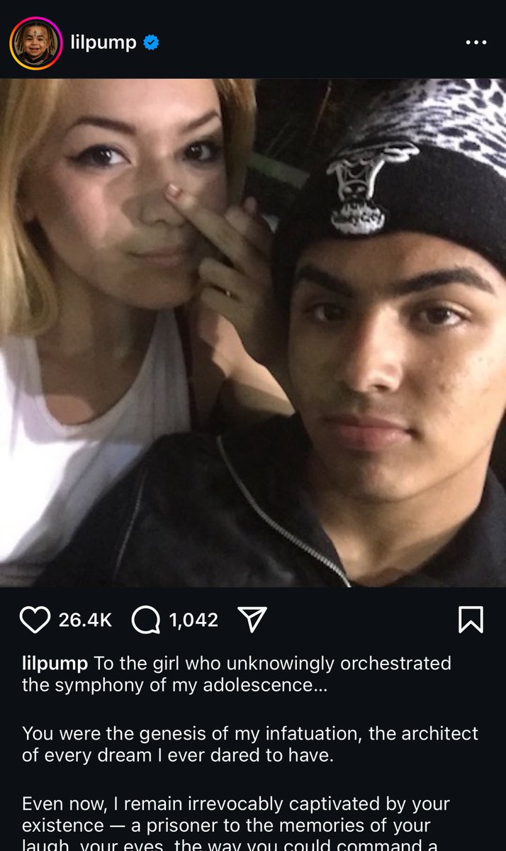 the heartbreak must be tough when it’s got lil pump writing poetry