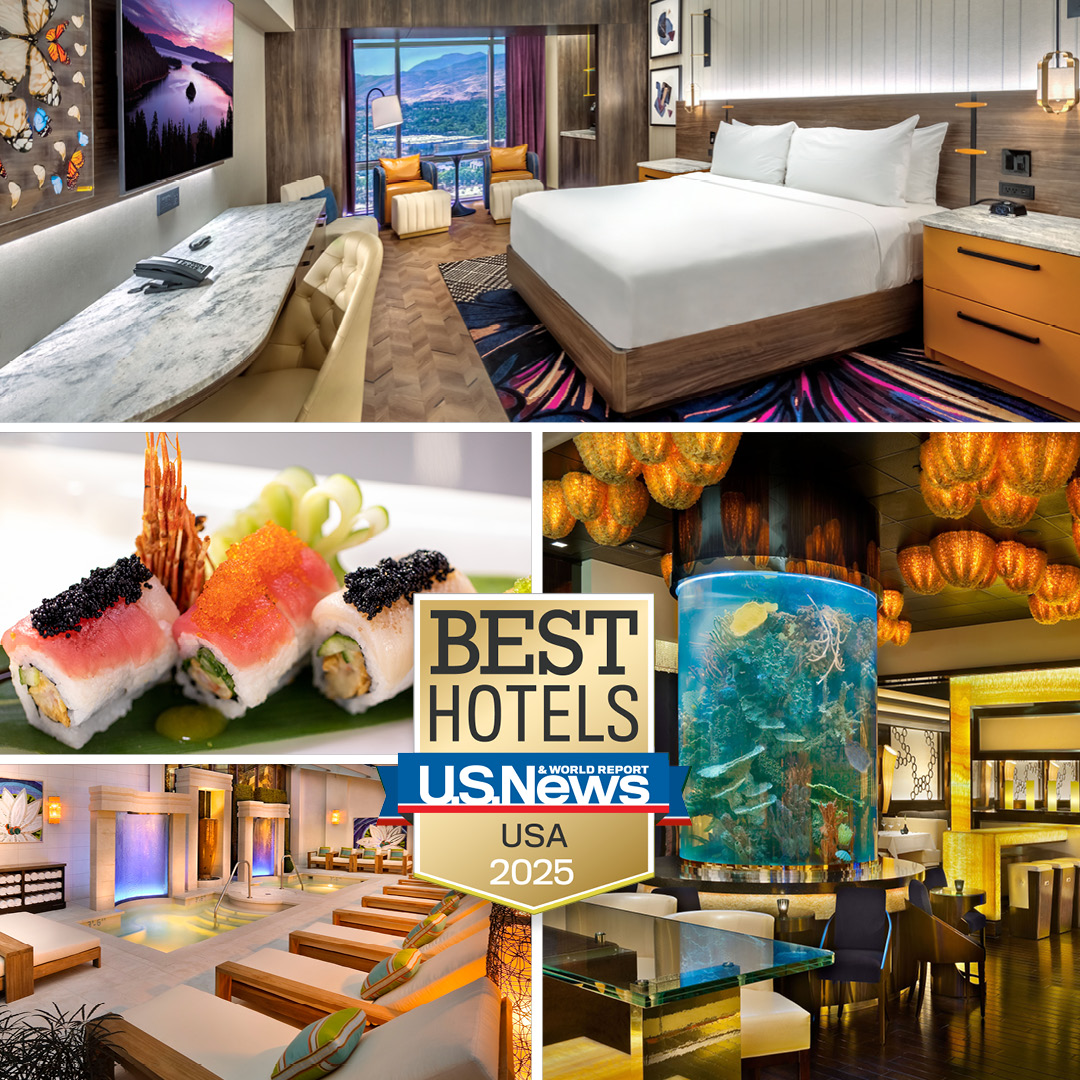 U.S. News &amp; World Report ranked the Atlantis Casino Resort Spa the #1 Hotel in Reno! 

U.S. News &amp; World Report evaluated 31,000 properties across multiple continents &amp; awarded the highly coveted Gold Badge to us as one of the top luxury hotels in the region.