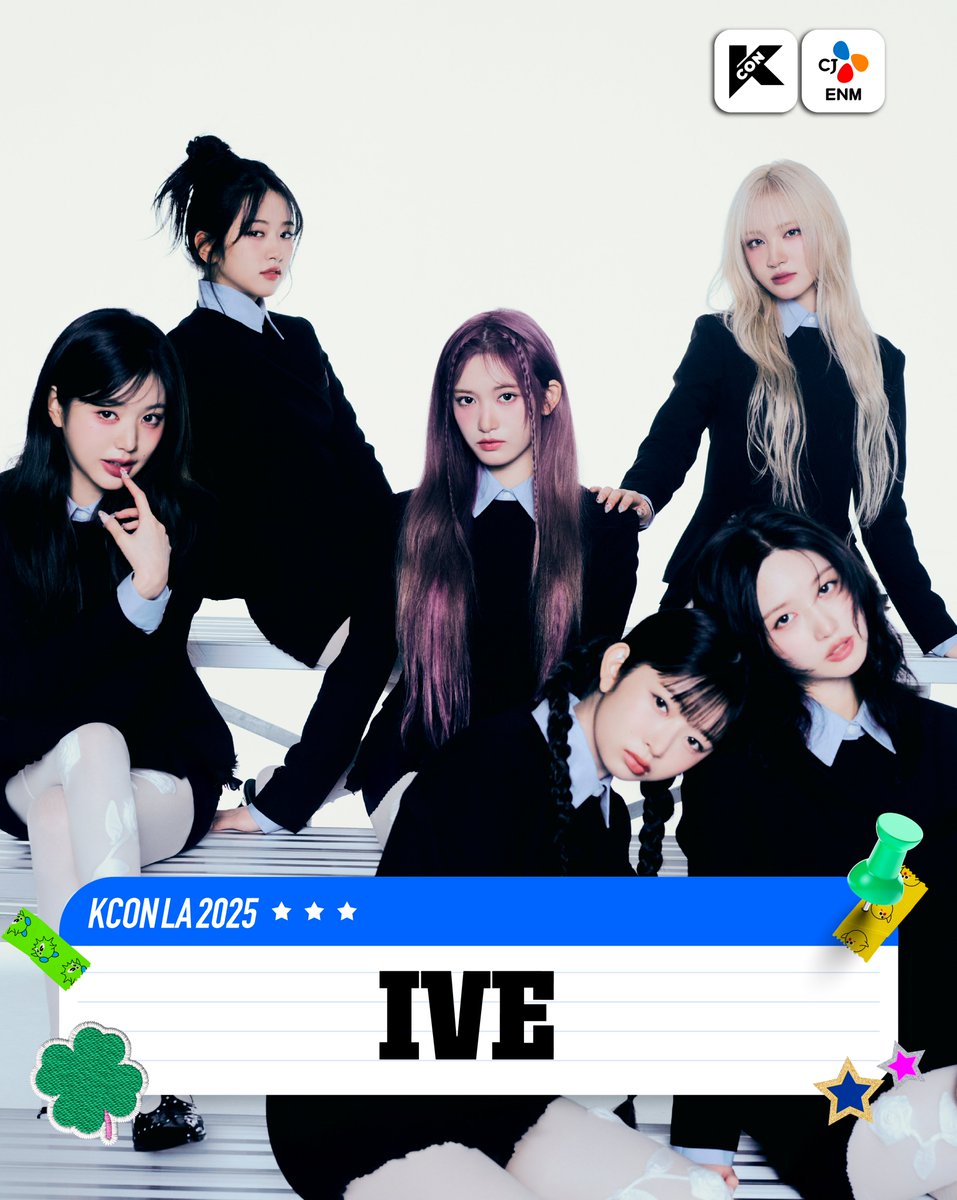 IVE DATA (@ive_data) on Twitter photo .<a href="/IVEstarship/">IVE OFFICIAL</a> is part of the line-up for the KCON LA 2025 at Crypto Arena, LA Convention Center on August 1-3.
#IVE #아이브 .<a href="/IVEstarship/">IVE OFFICIAL</a> is part of the line-up for the KCON LA 2025 at Crypto Arena, LA Convention Center on August 1-3.
#IVE #아이브