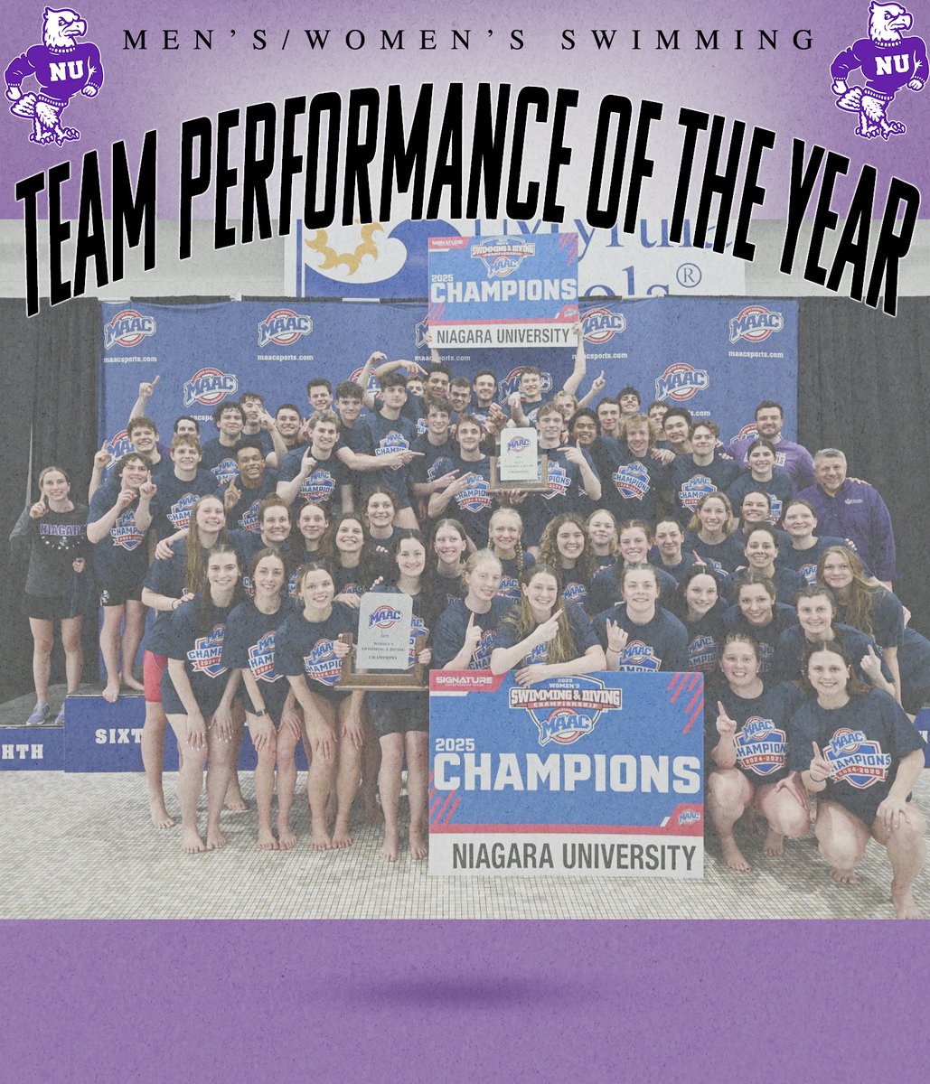 Niagara Purple Eagles (@nupurpleeagles) on Twitter photo Our Team's have done phenomenal things this year but one stood out above the rest. The Team Performance of the Year presented to the team who had the most impressive performance during the 2024-25 athletics season.
This years winner is <a href="/NiagaraSwim/">Niagara Swimming</a>
#EaglesTakeFlight Our Team's have done phenomenal things this year but one stood out above the rest. The Team Performance of the Year presented to the team who had the most impressive performance during the 2024-25 athletics season.
This years winner is <a href="/NiagaraSwim/">Niagara Swimming</a>
#EaglesTakeFlight