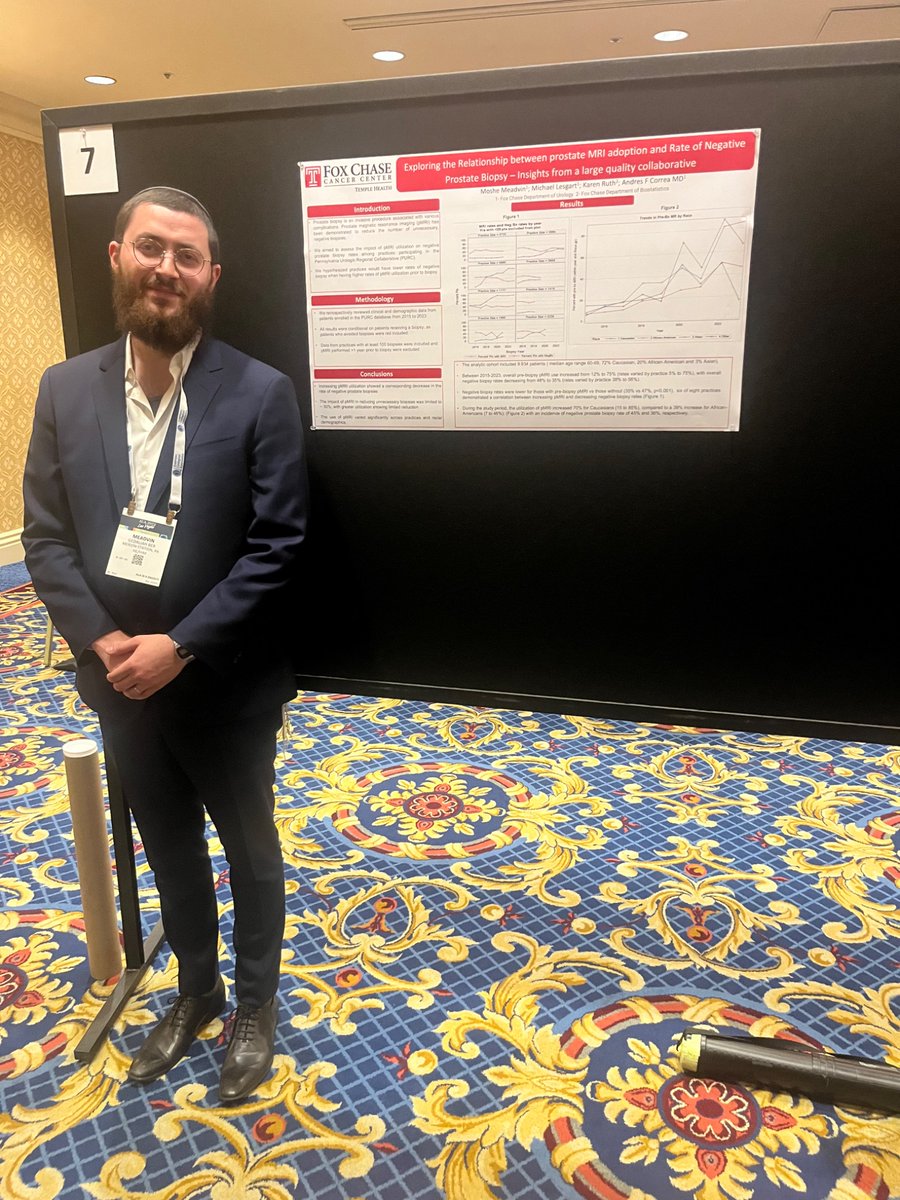 MosheMeadvin's tweet image. Blessed to share my research with @FCUroOnc @UroCorrea and @M_Lesgart at #AUA25 in Las Vegas. Here we come #urologymatch2026