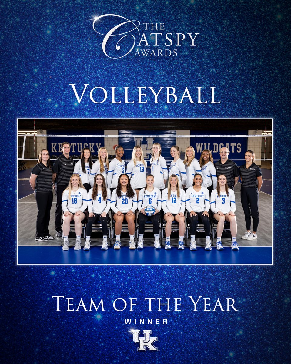 Winner of the Team of the Year Award is <a href="/KentuckyVB/">Kentucky Volleyball</a> #CATSPYs