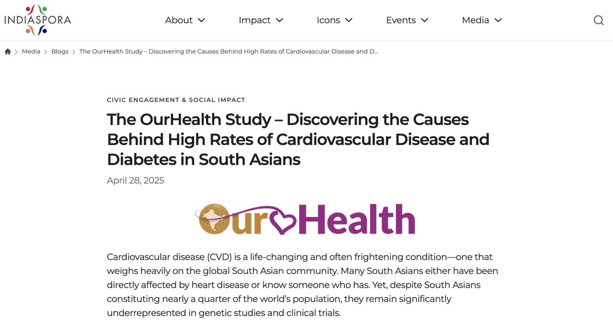 OurHealth (@ourhealthstudy) on Twitter photo Overview of <a href="/ourhealthstudy/">OurHealth</a> and optimizing CV health indiaspora.org/the-ourhealth-… <a href="/pnatarajanmd/">Pradeep Natarajan</a> <a href="/indiaspora/">INDIAspora</a> Overview of <a href="/ourhealthstudy/">OurHealth</a> and optimizing CV health indiaspora.org/the-ourhealth-… <a href="/pnatarajanmd/">Pradeep Natarajan</a> <a href="/indiaspora/">INDIAspora</a>