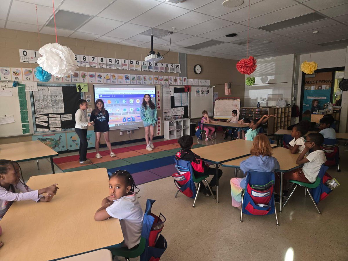 In Social Studied today, we enjoyed hearing from our 4th grade friends have they have changed since being in Kindergarten. <a href="/Ms_Ferri_/">Mia Ferri</a>