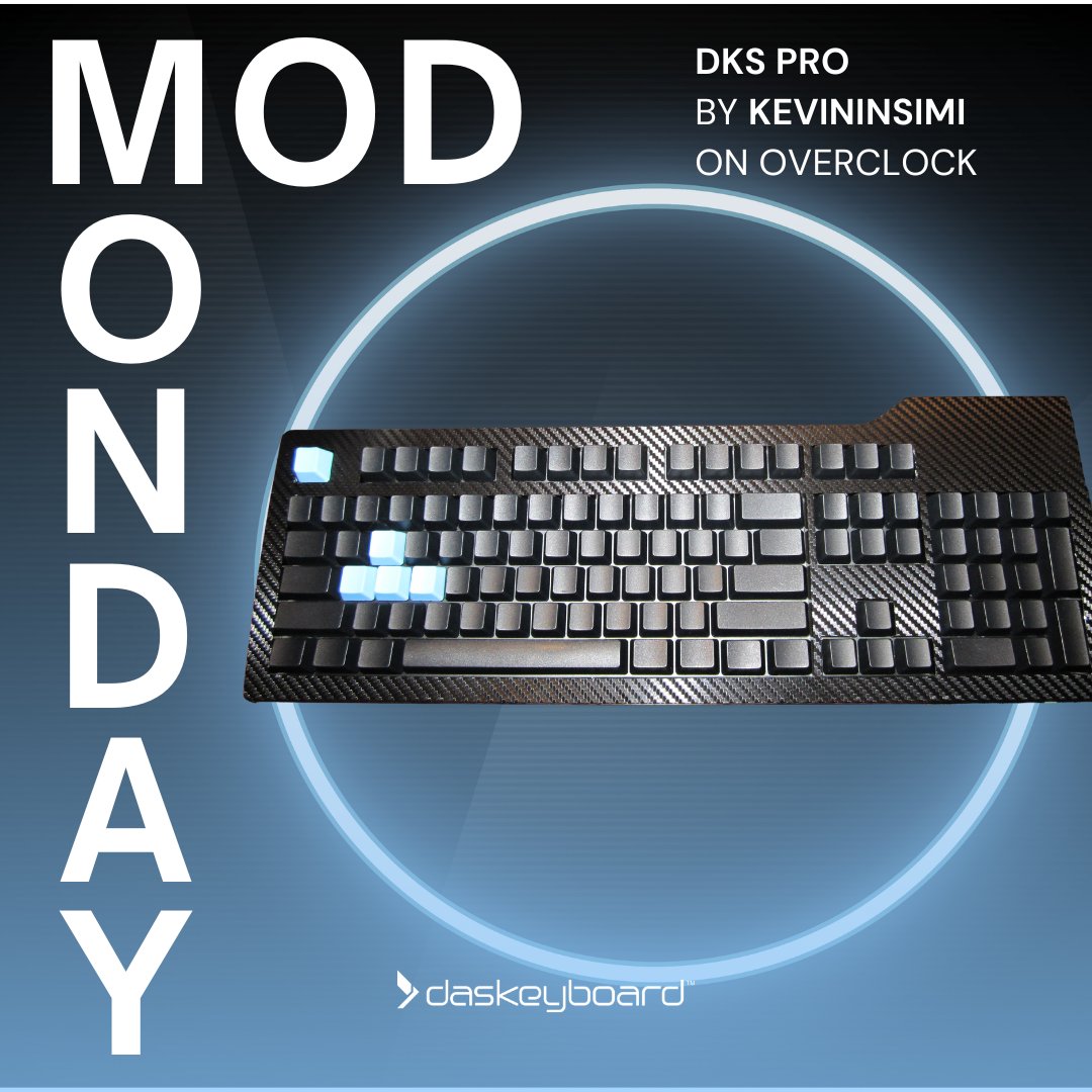 Starting the week strong with Mod Monday, featuring this super cool DKS Pro by KEVININSIMI via Overclock! Tag us in your modded keyboard pics for a repost. #DasKeyboard #keyboardmod #moddedkeyboard #customkeyboard #mechanicalkeyboard