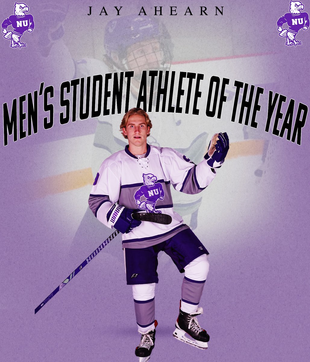 Niagara Purple Eagles (@nupurpleeagles) on Twitter photo Our next award is the Vincent O'Malley Men's Student Athlete of the Year. This award is presented to one student-athlete who is in good academic standing and has had outstanding athletic performances and accomplishments.
This years winner is Jay Ahearn of <a href="/NiagaraMHKY/">Niagara University Men's Hockey</a> Our next award is the Vincent O'Malley Men's Student Athlete of the Year. This award is presented to one student-athlete who is in good academic standing and has had outstanding athletic performances and accomplishments.
This years winner is Jay Ahearn of <a href="/NiagaraMHKY/">Niagara University Men's Hockey</a>