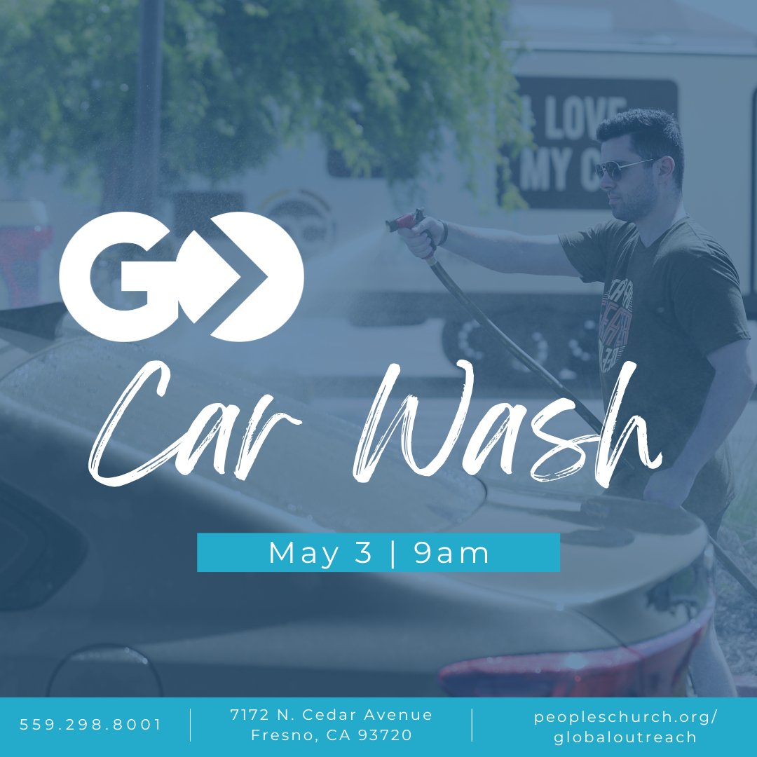 pcfresno's tweet photo. Get squeaky clean and support our cause! Join us for our GO car wash fundraiser! All donations will go toward our upcoming Global Outreach trip to the LA Dream Center.

To learn more about Global Outreach, visit https://t.co/TbPmQU00zG. https://t.co/4lfdgX5hZK