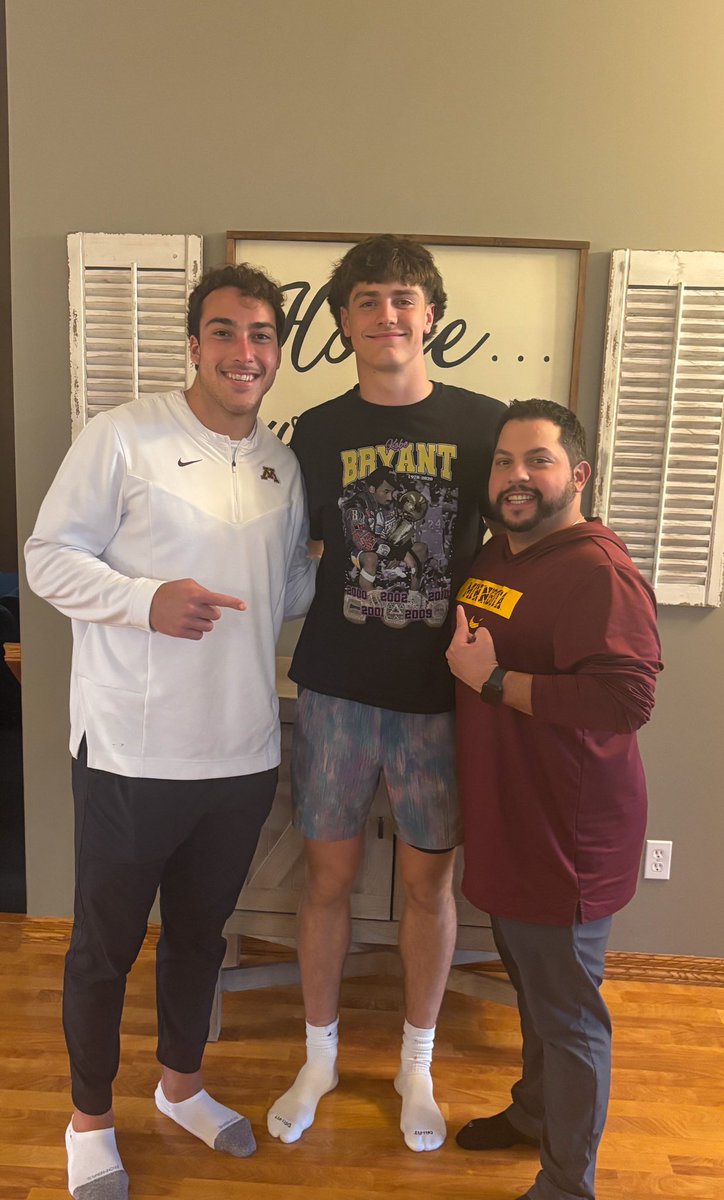 Pierce Petersohn (2026) (@piercepetersohn) on Twitter photo Thank you <a href="/Coach_DCollins/">Danny Collins</a> and <a href="/marianosori_/">Mariano Sori-Marin</a> for stopping by the house even in the thunderstorm ⛈️ ‼️
<a href="/RyanBurnsMN/">Ryan Burns</a> <a href="/Coach_Fleck/">P.J. Fleck</a> Thank you <a href="/Coach_DCollins/">Danny Collins</a> and <a href="/marianosori_/">Mariano Sori-Marin</a> for stopping by the house even in the thunderstorm ⛈️ ‼️
<a href="/RyanBurnsMN/">Ryan Burns</a> <a href="/Coach_Fleck/">P.J. Fleck</a>
