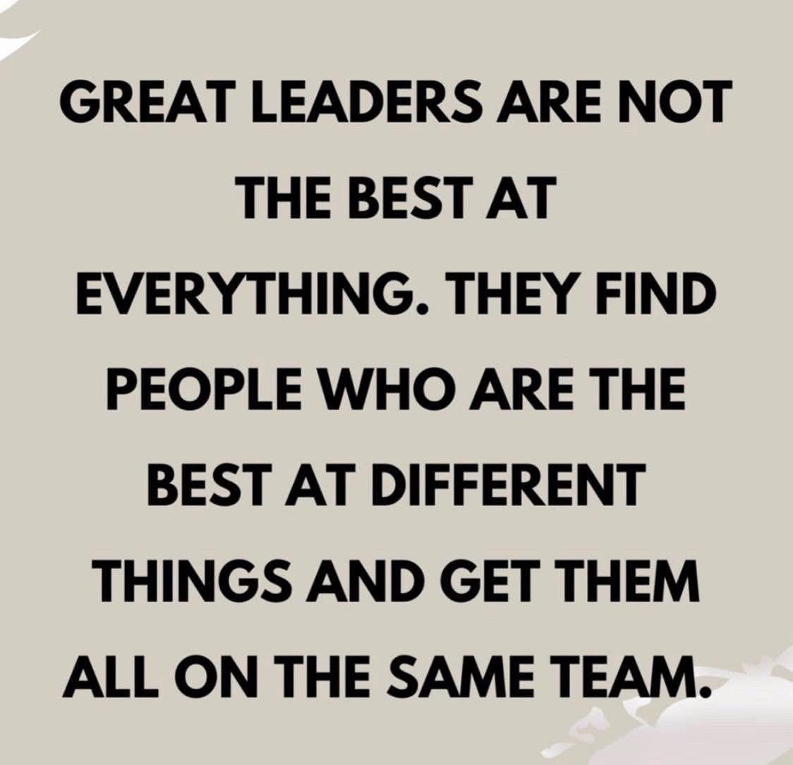 Hard lessons that create change. You &amp; I cannot be everything to everybody. Burnout is a real thing and leads to negative consequences. Surround yourself, and your team with those that have different skill sets and gifts. You grow, they grow, magic happens.
#LeadershipMatters