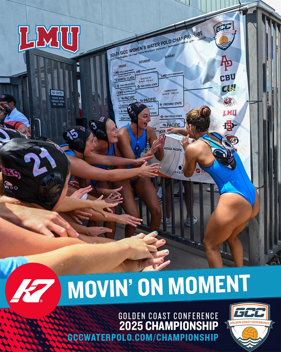 GCC Water Polo (@gccwp) on Twitter photo Our <a href="/KAP7WaterPolo/">KAP7 Water Polo</a> Movin' On Moment has the <a href="/lmulionsPolo/">LMU Water Polo</a> headed to the NCAA tournament with the #GCCWaterPolo automatic bid as GCC CHAMPS! They will face UCLA in game 3 of the opening round on May 9 in Indianapolis. Good Luck Lions! Our <a href="/KAP7WaterPolo/">KAP7 Water Polo</a> Movin' On Moment has the <a href="/lmulionsPolo/">LMU Water Polo</a> headed to the NCAA tournament with the #GCCWaterPolo automatic bid as GCC CHAMPS! They will face UCLA in game 3 of the opening round on May 9 in Indianapolis. Good Luck Lions!