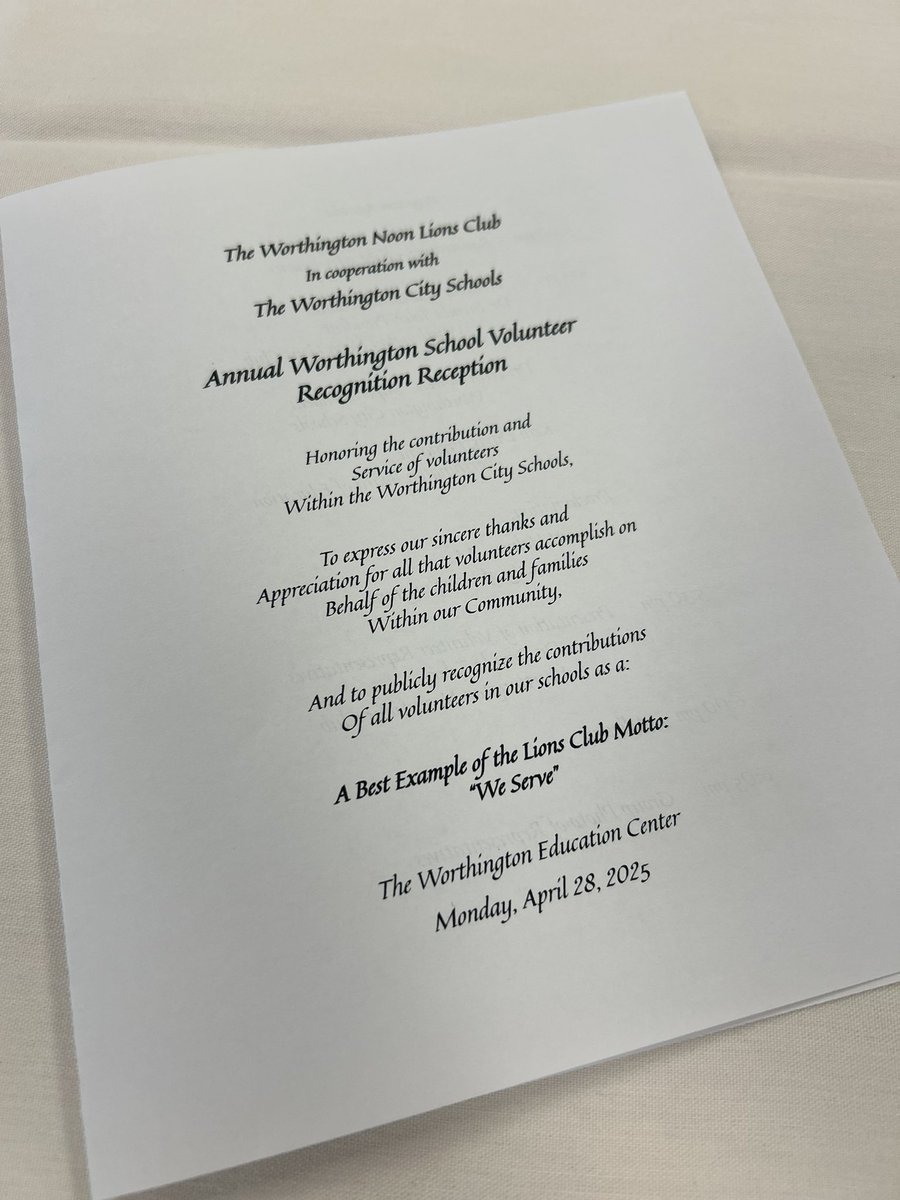 It was an honor to celebrate Martha Mickey this evening at the Worthington Noon Lions Club Volunteer Recognition Reception.  Thank you Martha, for everything you do for Park!  🦈💙#ItsWorthIt