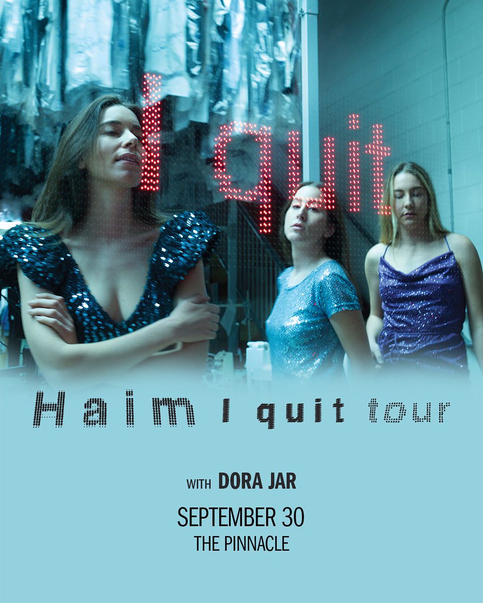 JUST ANNOUNCED! Haim is coming back to Nashville on September 30th at The Pinnacle!

#nashvilleisthereason