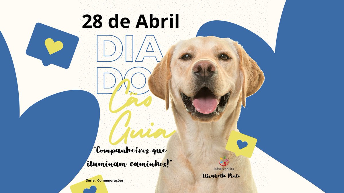 infoereabilita's tweet image. Olá!  Celebrado em 28 de abril, os cães-guia são muito mais do que simples animais; são os olhos daqueles que não podem ver, proporcionando-lhes independência, segurança e uma nova perspectiva de vida.   Fica a dica! bjs Beth #infoereabilita #caoguia #pcd #deficiêntevisual