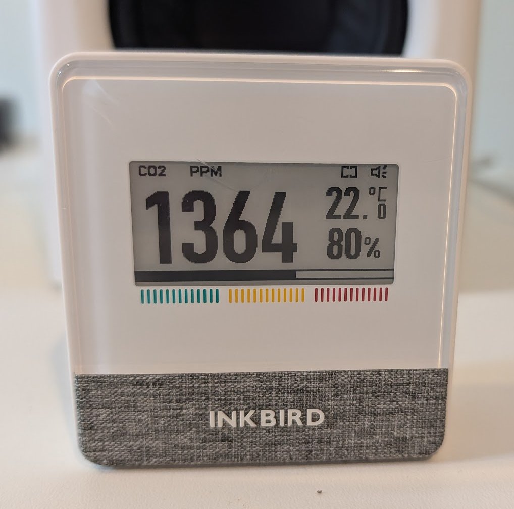 ShaneHuntley's tweet image. Deep, strategic thinking often felt harder in my study so I'd move elsewhere to work.
A CO₂ monitor revealed the culprit: levels often exceeding 1500 ppm without ventilation, high enough to dull focus.
Realized relocating wasn't just about changing scenery.