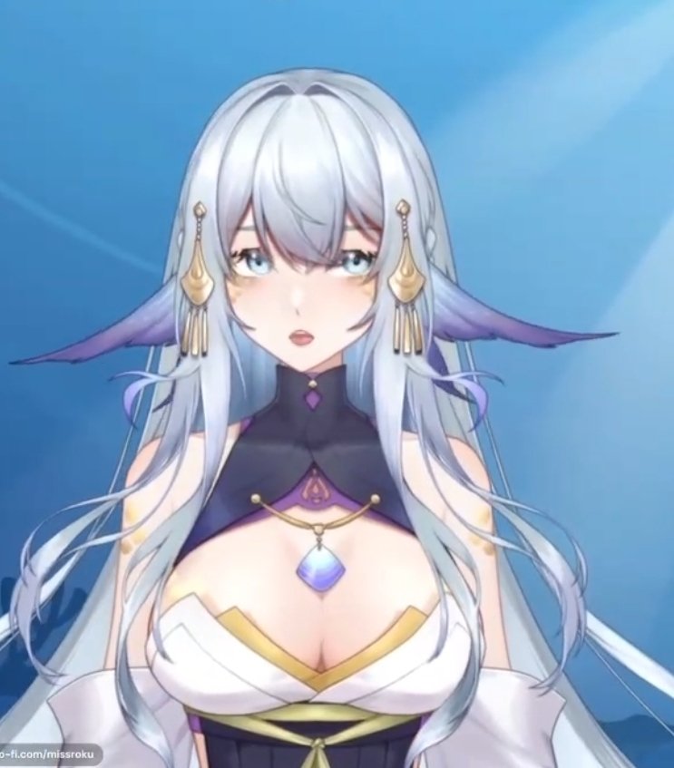 MissRoku's tweet photo. With all this vtuber drama going on I would like to introduce myself again.

Hi! I'm Roku, goddess of the Sea ready to swim into your heart ❤️ 

If you want to get away from the corporate VTuber drama then check me out 😊 https://t.co/25gBbwcX6x