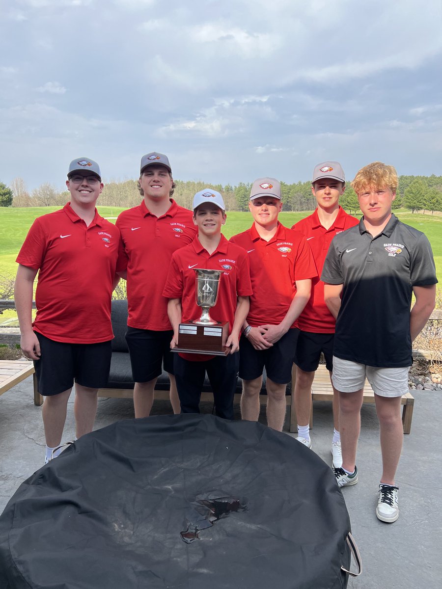 Had a great time at the Wild Rock Cup today! We teamed up with Baraboo and Westfield to win this fun, Ryder Cup style tournament.  Congrats, fellas! 🦅⛳️🏌