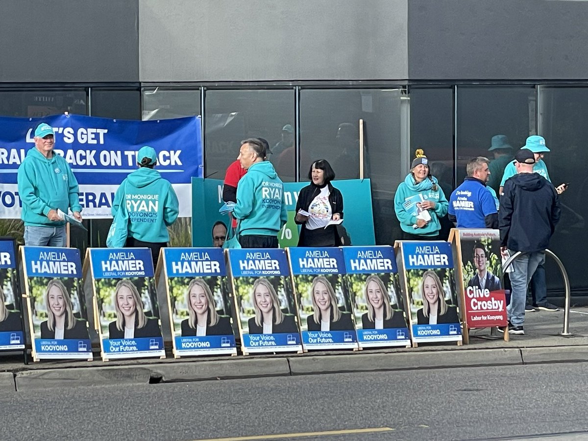A significant reduction in Liberal volunteers for Amelia Hamer today after religious sect / cult members from the Exclusive Brethren were told to stay away.

I guess the religious infiltration wasn’t a great look once the public found out?