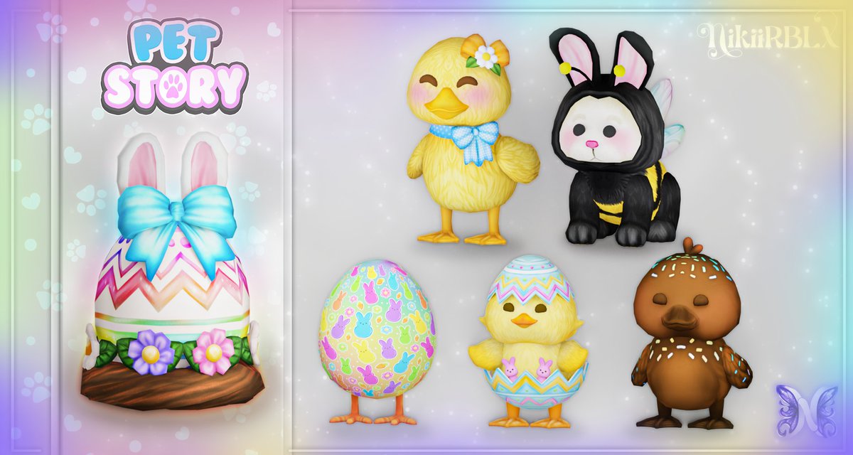 ENG: Seasonal pets I made for Pet Story lately! 🐶🐾
ESP: Mascotas de temporada que hice para Pet Story últimamente!

Play Pet Story here:
roblox.com/games/70714442…

#ROBLOX #RobloxDev #RobloxDevs