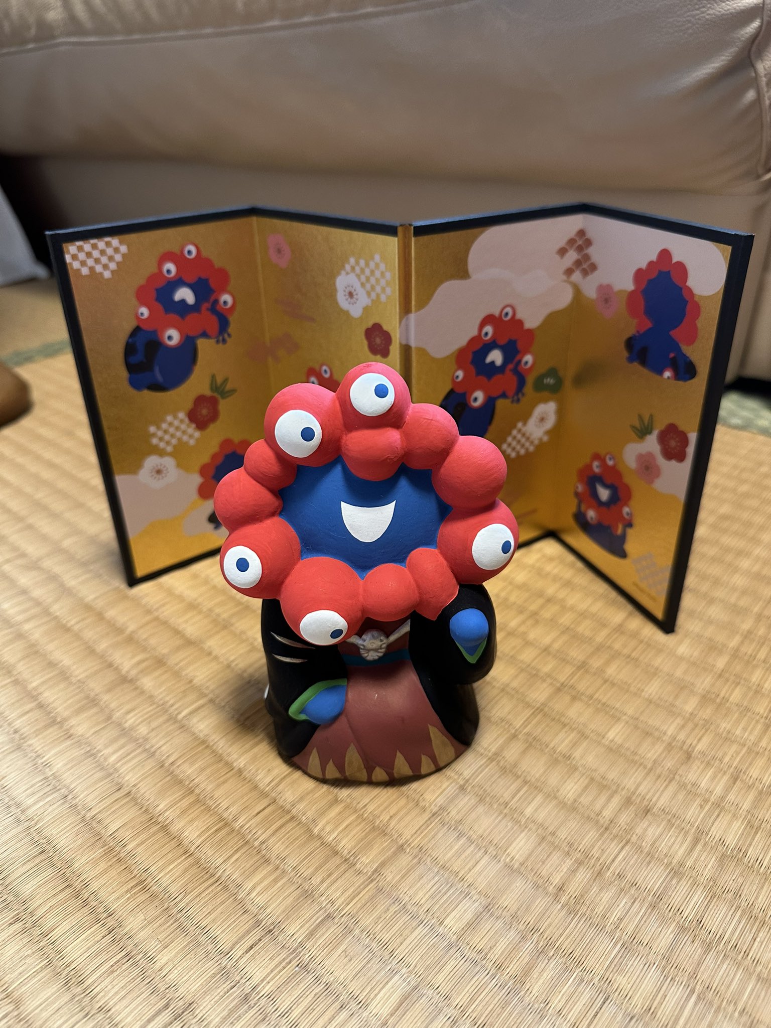 新品未使用　万博　ミャクミャク　京都　伏見人形　工芸品　人形 新品未使用 万博 ミャクミャク 京都 伏見人形 工芸品 人形 新品