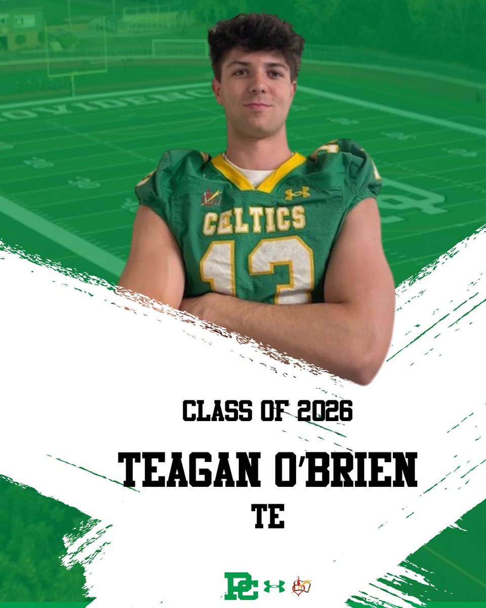 Teagan O’Brien ‘26  TE
Providence Catholic High School

Basketball, Track&amp;Field
4.12 GPA-High Honor Roll
6’5    225lbs