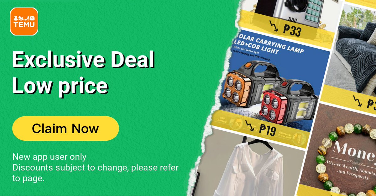 ⭐️ Tap the exclusive deal link temu.to/k/uqte91uiis3 or search acv894518 in the Temu app to score top-quality items at ultra-low prices. 🛍️ These unbeatable deals are only available here. Shop now and save big! ⭐️ Directly get exclusive deal in Temu app here