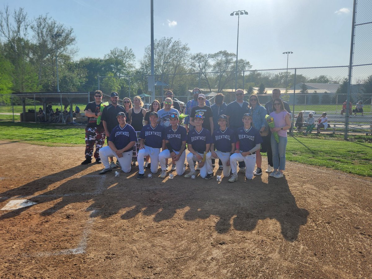 Senior Night for Brentwood baseball today.  Doubleheader wins for the Eagles over Crossroads, but the day belonged to these 6 young men.  You will be missed gentlemen!