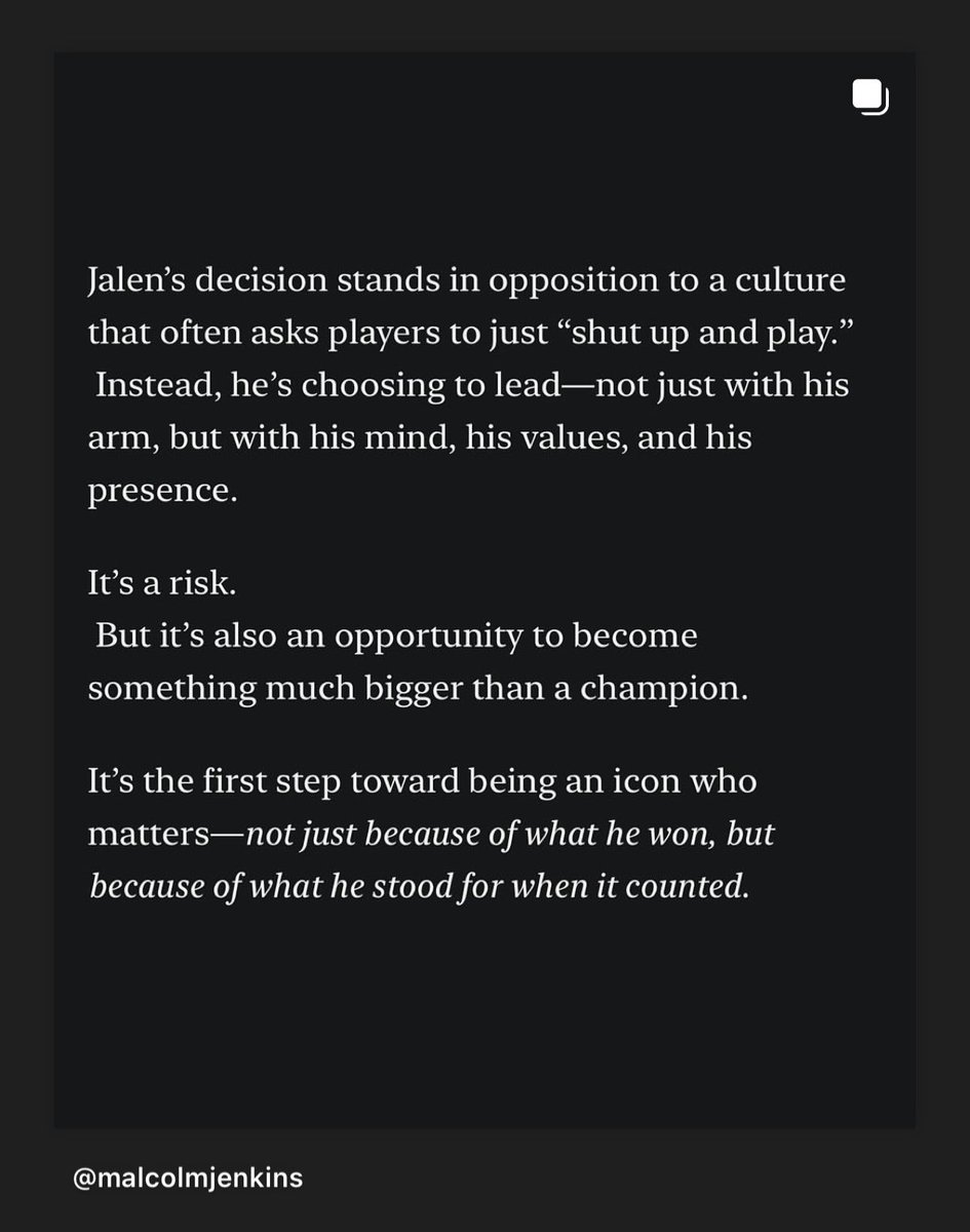 OJPhilly's tweet photo. “If anyone is prepared to handle this moment, it’s Jalen Hurts.”

🔳: @ Malcolm Jenkins https://t.co/xZPe90gxsf