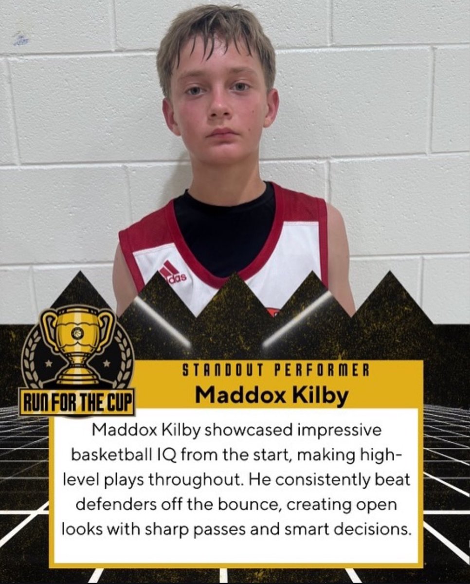 CoachWood_TGM's tweet photo. Our 13u point guard @kilbydawg2030 has iq way beyond his age! Defends and pesters opposing pgs all game while getting his team in their spots and distributing the ball over the court. DBE 2030 has some SOLDIERS‼️@TaiYoungHoops @OTRHoops @OntheRadarHoops @DBE2025 @Proven_Prospect https://t.co/E3CLKGdEox